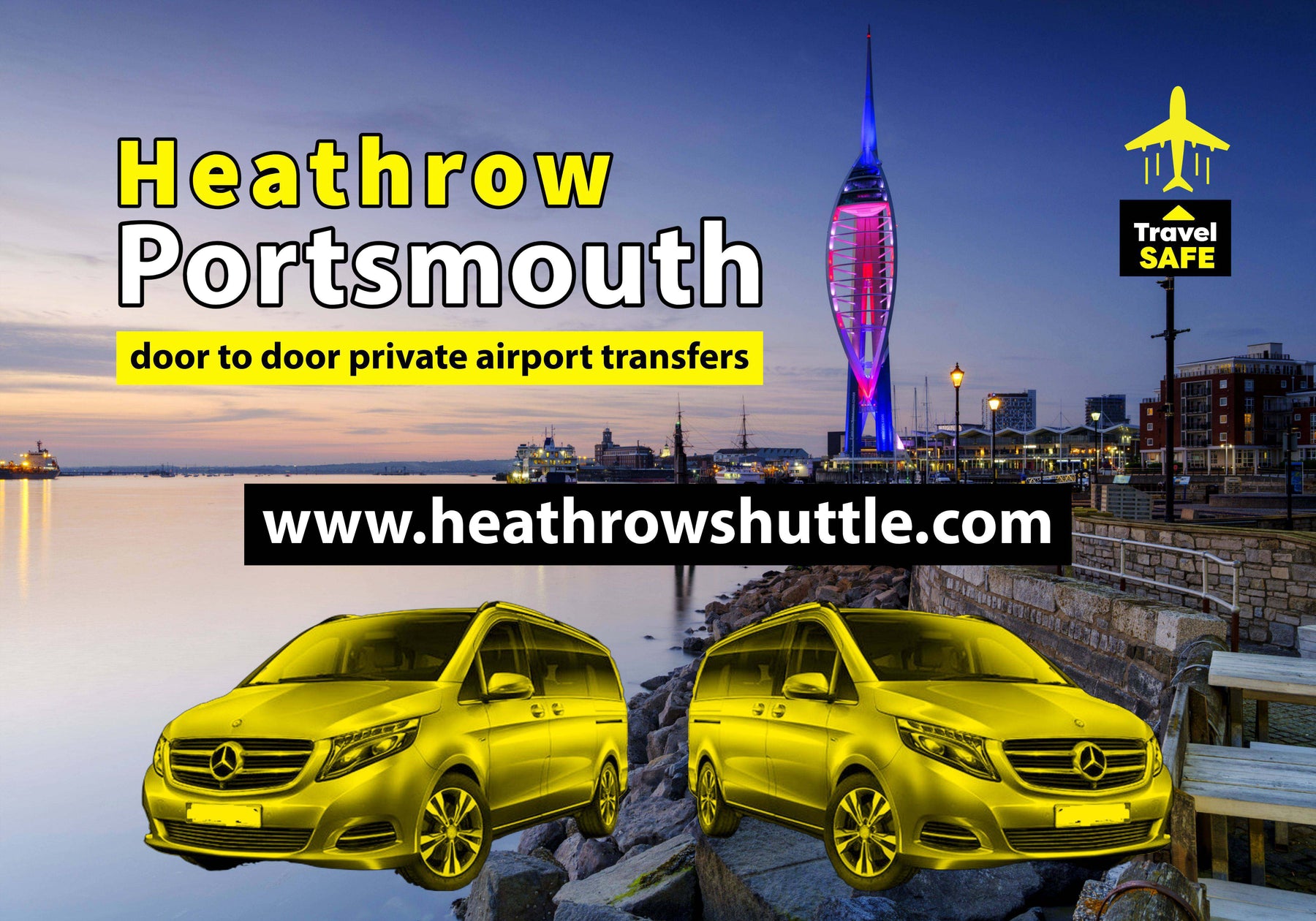 Portsmouth taxi to heathrow airport