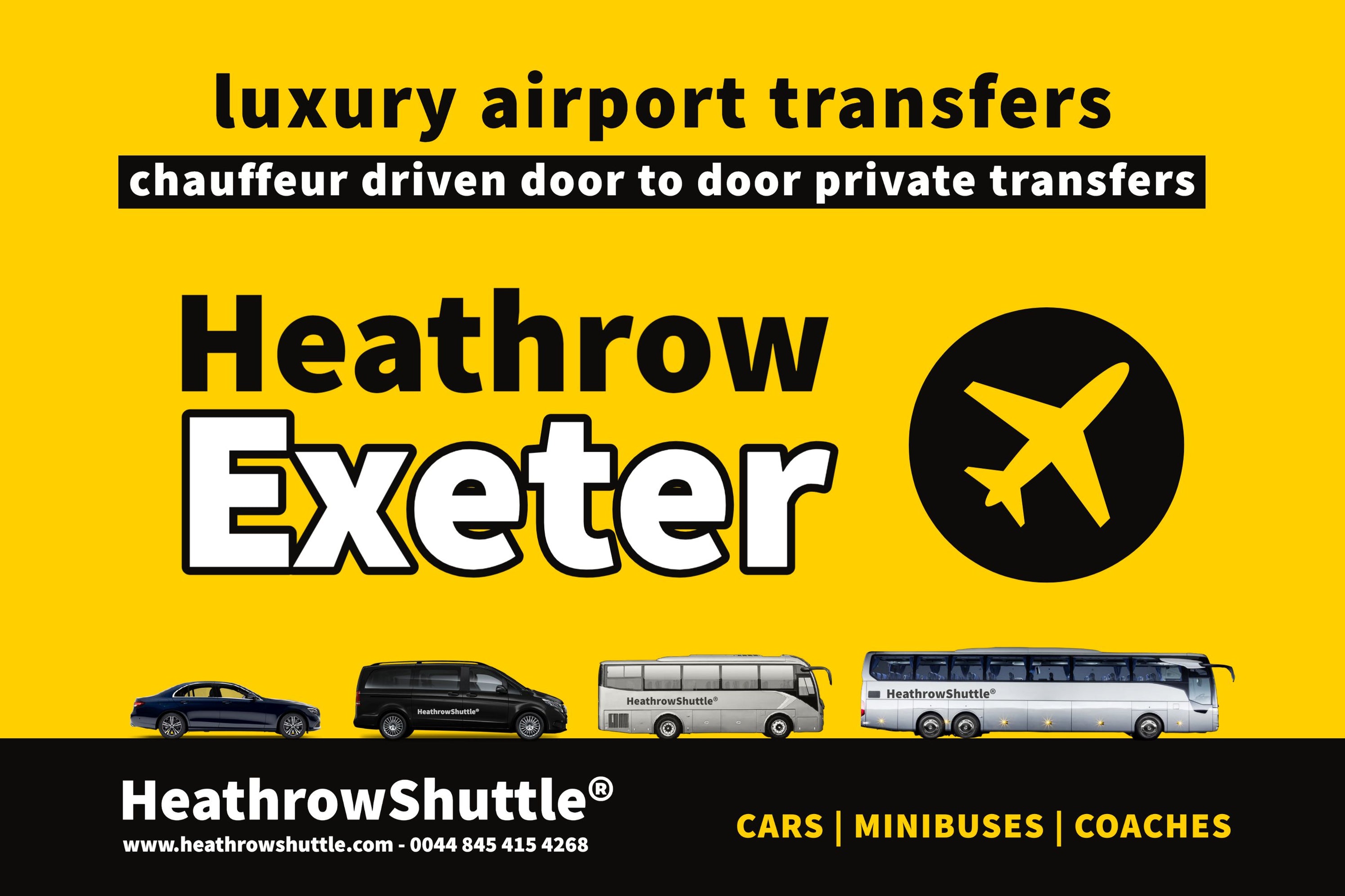 Heathrow (LHR) to Exeter Transfers